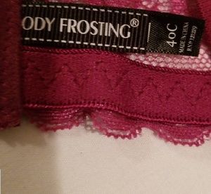 Body Frosting Intimates & Sleepwear - NWOT 40 C Maroon colored Body Frosting Bra Body Frosting Intimates & Sleepwear - NWOT 40 C Maroon colored Body Frosting Bra